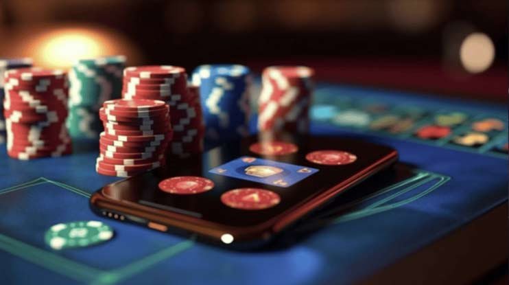 Online bingo card displayed on a mobile phone screen with numbers being called in a live room
